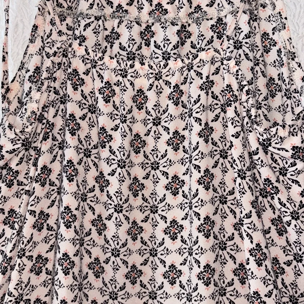 Living Doll Los Angeles Floral Halter Spaghetti Strap Maxi Dress - Picture 5 of 9